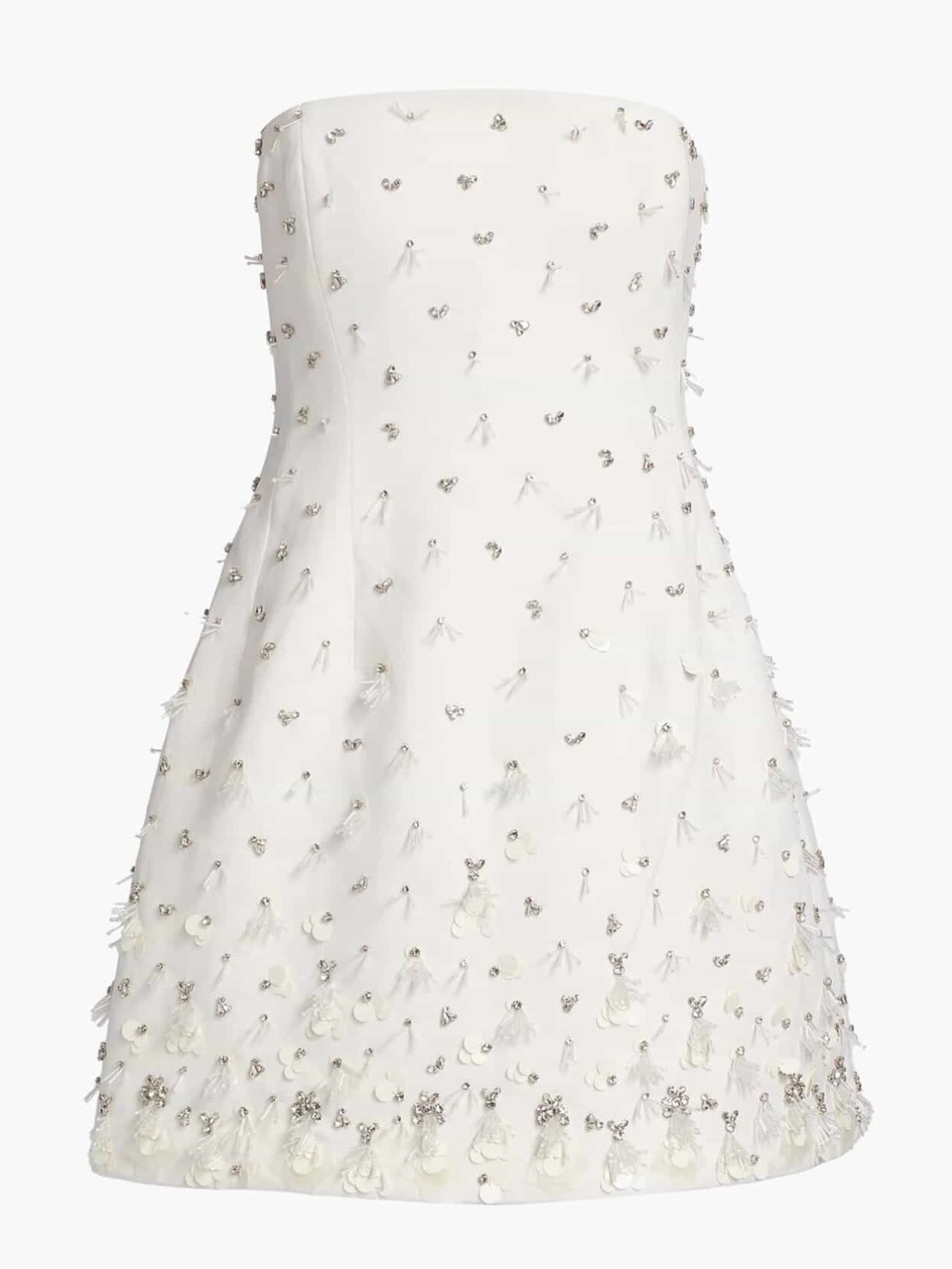 SIMKHAI Strapless Sequin Dress